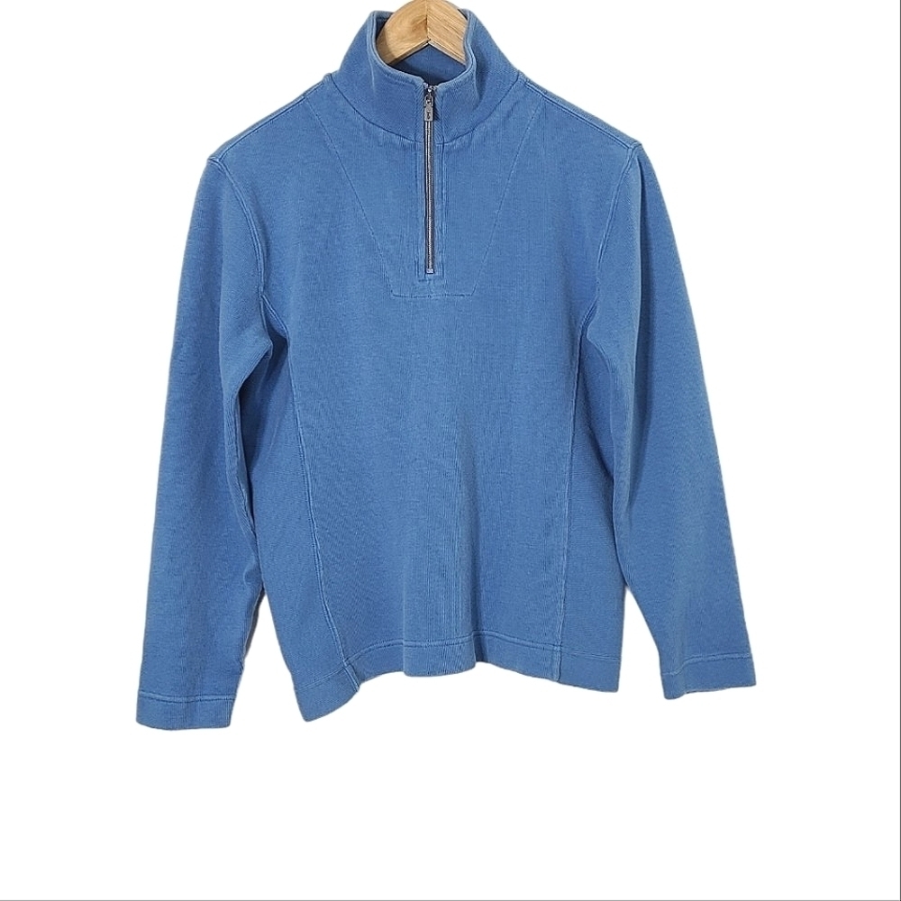 Tommy Bahama Blue Half Zip Sweater Pullover Men's Size XS